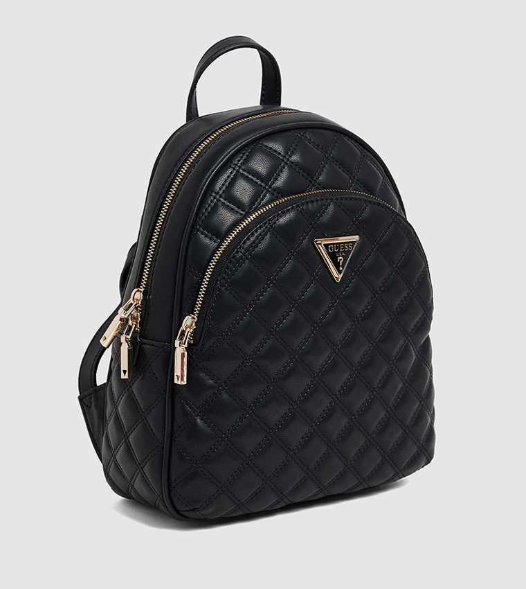 GIULLY Logo Detail Quilted Backpack