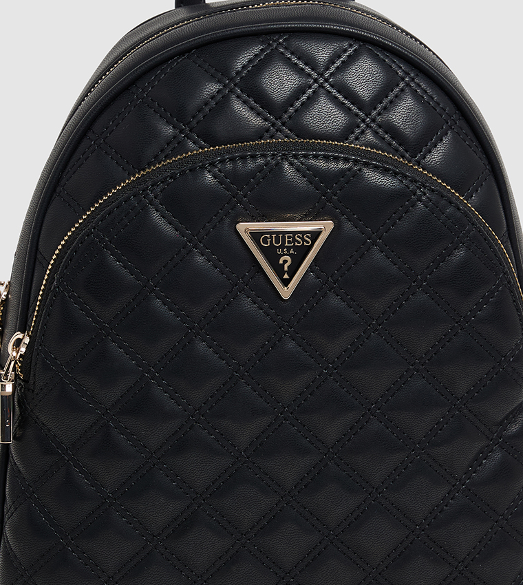 GIULLY Logo Detail Quilted Backpack