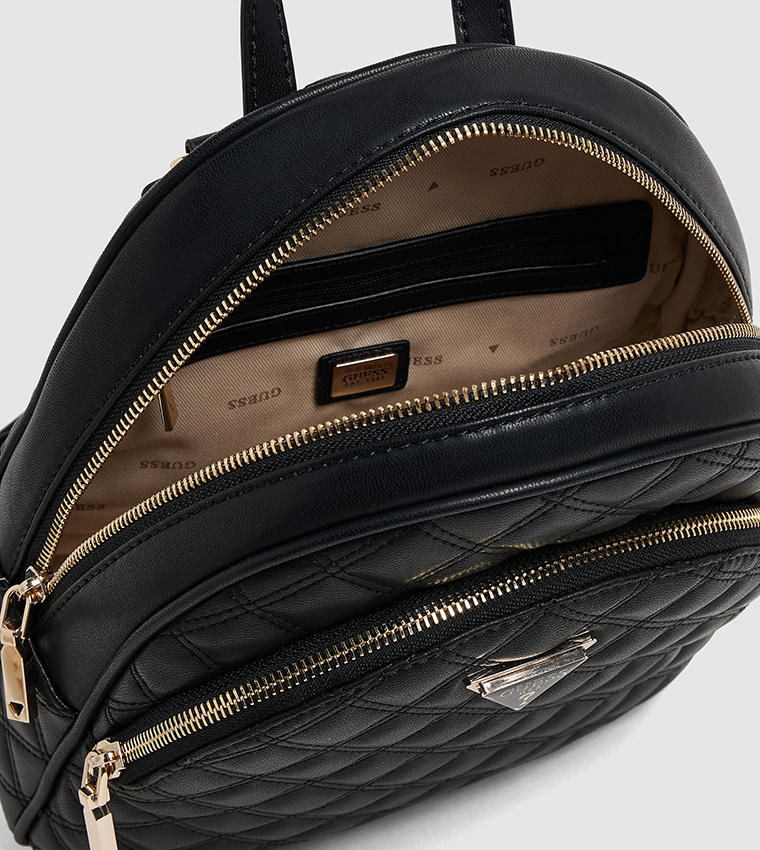 GIULLY Logo Detail Quilted Backpack