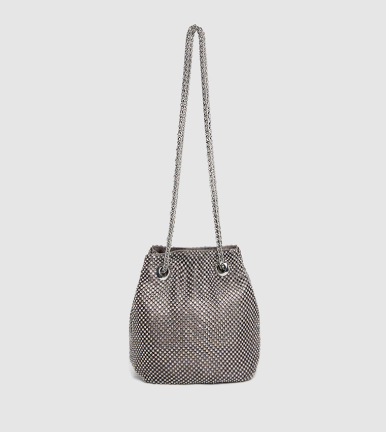 Embellished Bucket Bag