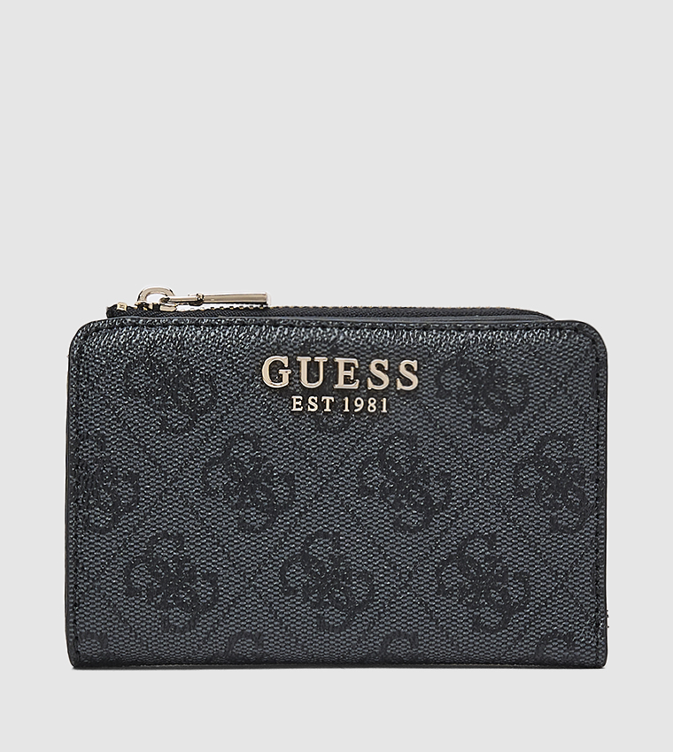 Logo Patterned Zip-Around Wallet
