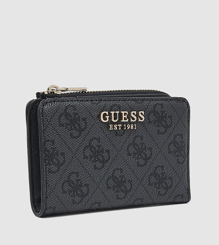 Logo Patterned Zip-Around Wallet