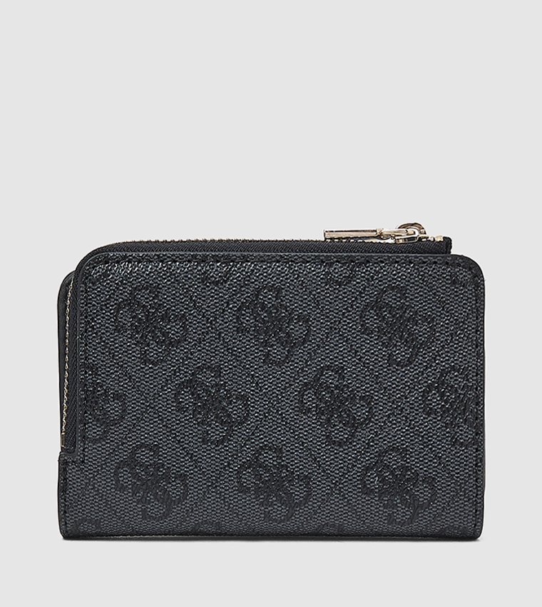 Logo Patterned Zip-Around Wallet