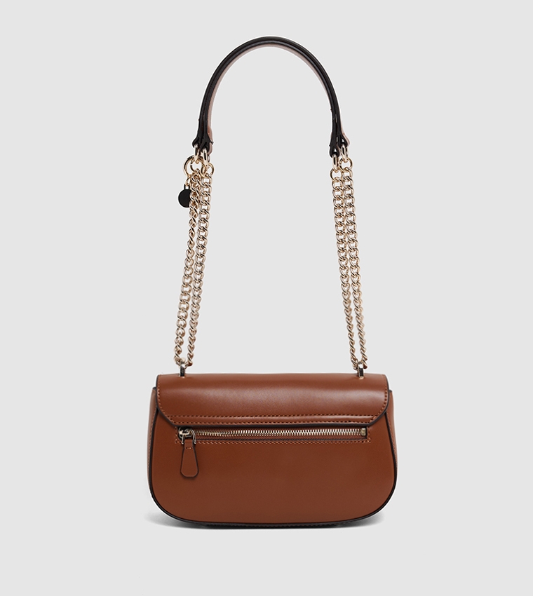 DARYNA Logo Detail Convertible Crossbody Bag