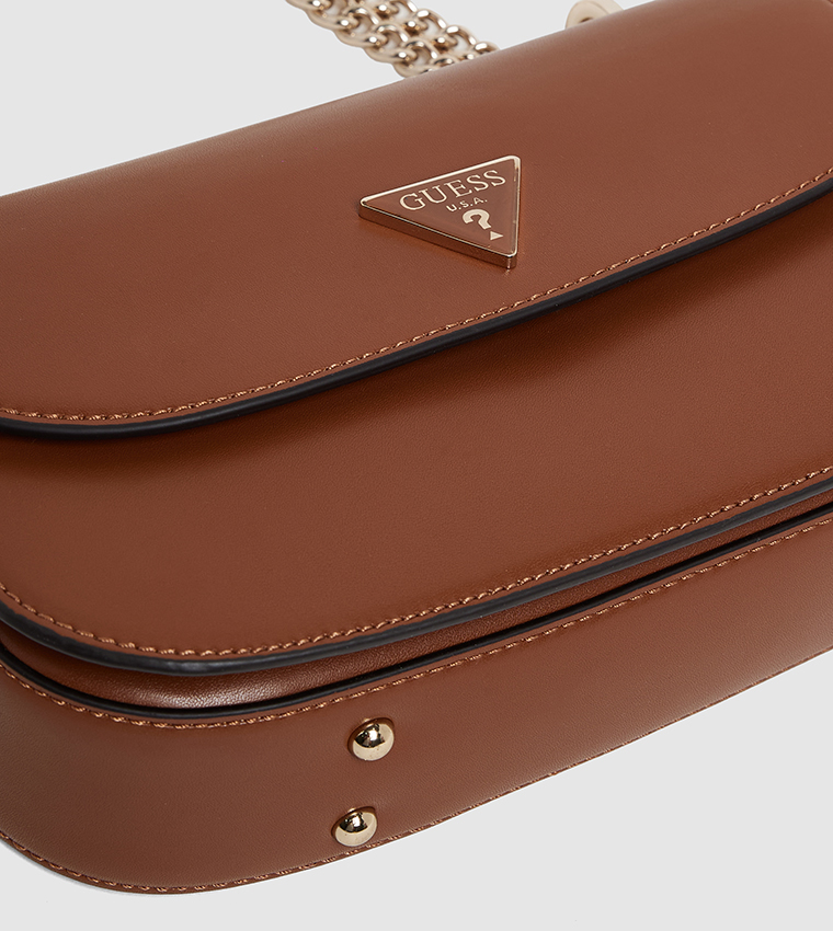DARYNA Logo Detail Convertible Crossbody Bag