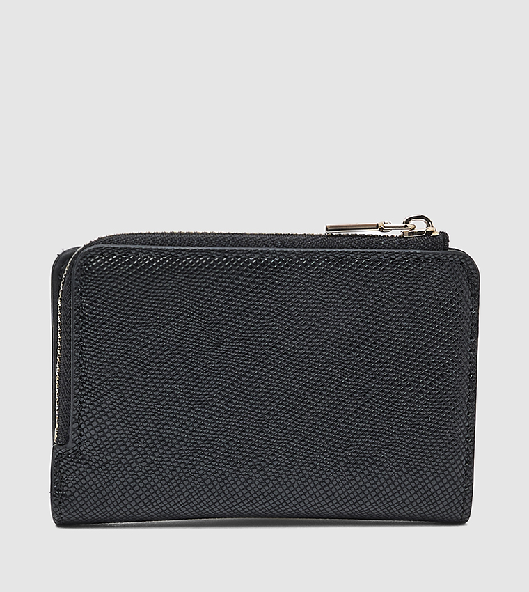 Textured Zip-Around Wallet