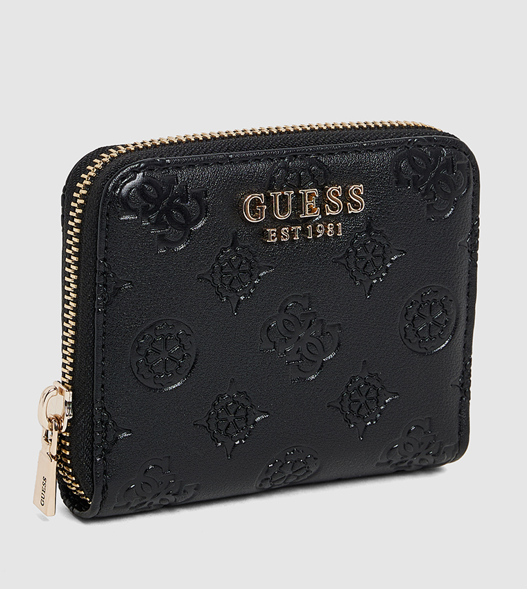 GERTY Logo Debossed Zip-Around Wallet
