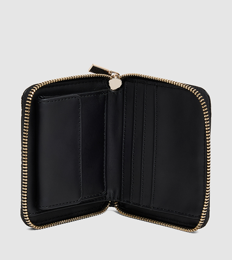 GERTY Logo Debossed Zip-Around Wallet
