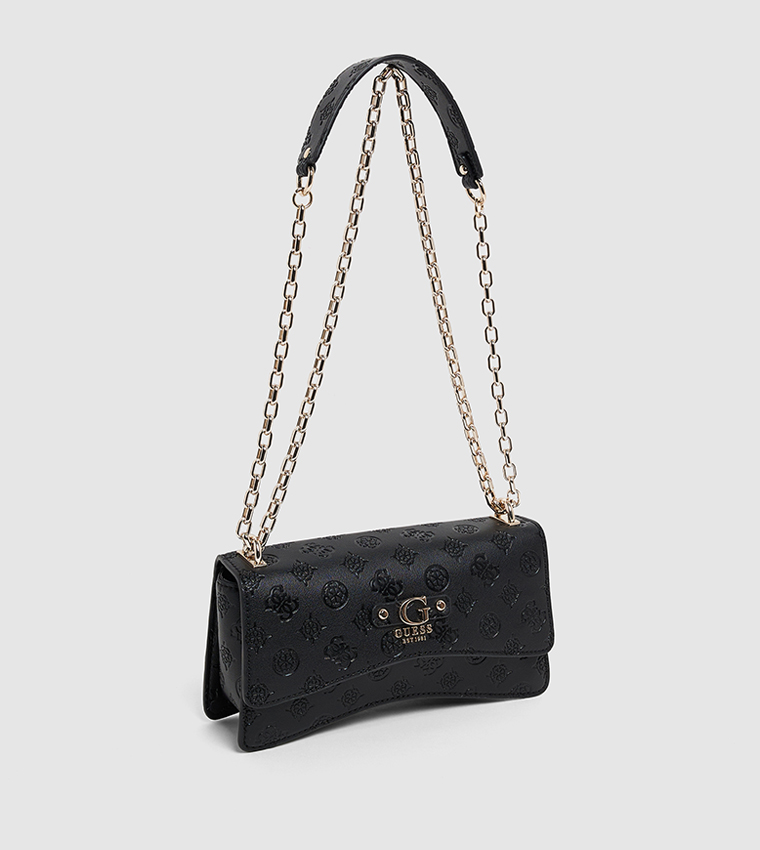 GERTY Logo Debossed Convertible Crossbody Bag