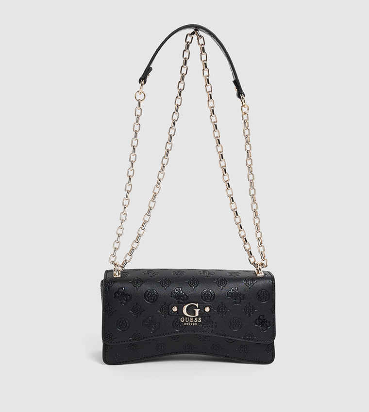 GERTY Logo Debossed Convertible Crossbody Bag