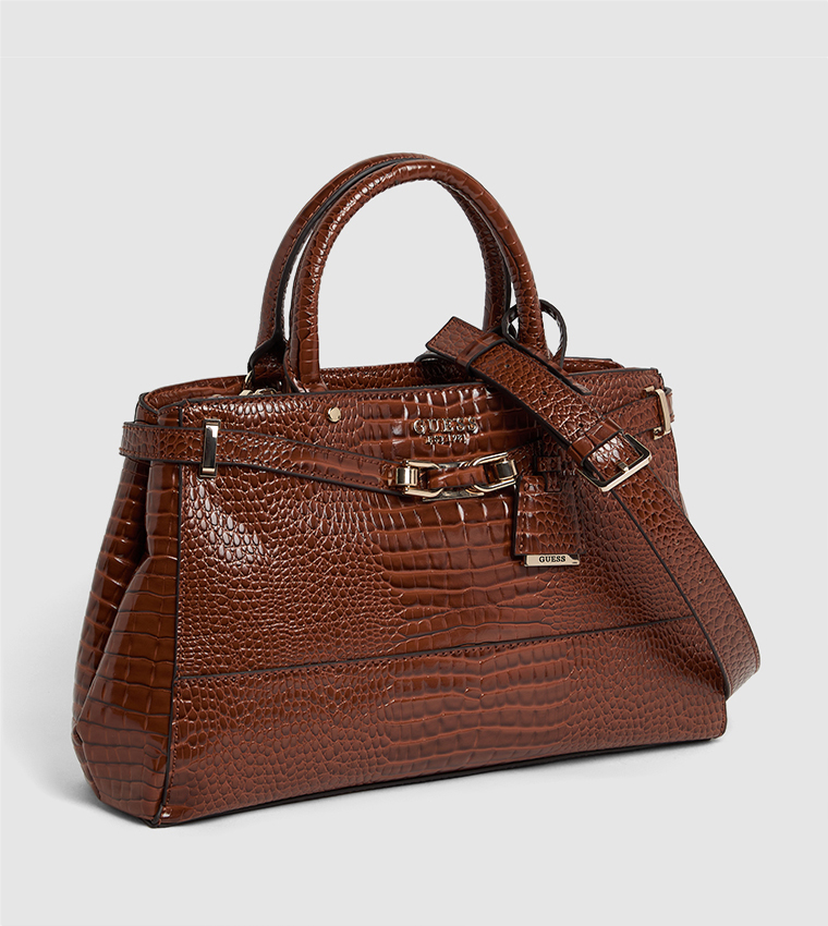Textured Satchel Bag