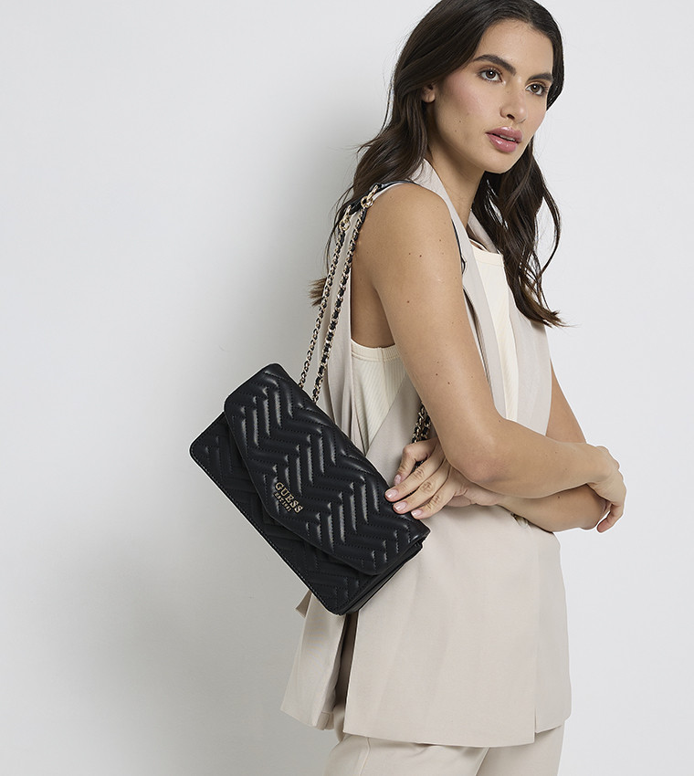 ANNING Quilted Convertible Crossbody Bag