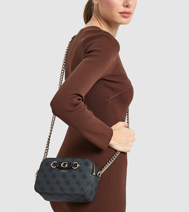 IZZY Monogram Patterned Camera Bag