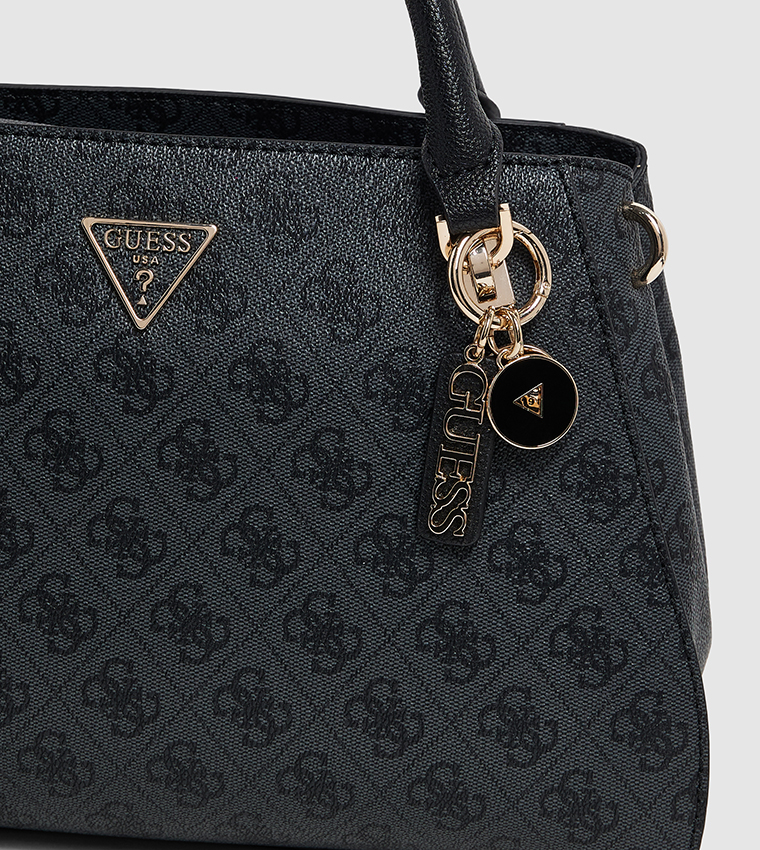 NOELLE Logo Patterned Satchel Bag