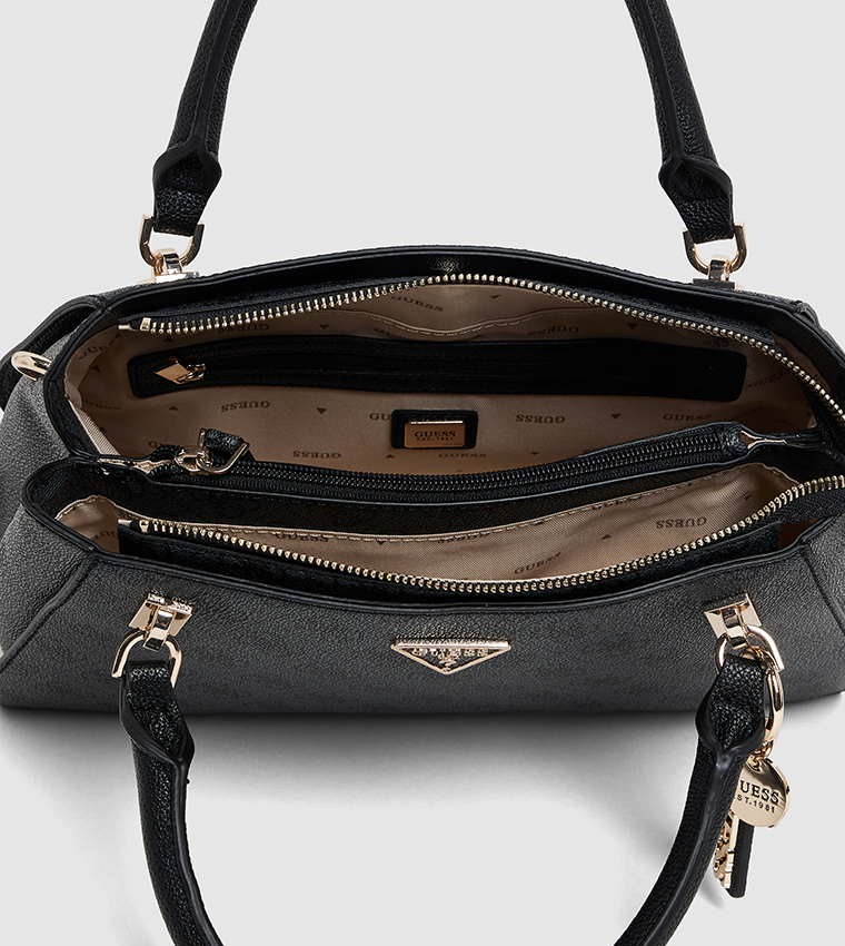 NOELLE Logo Patterned Satchel Bag