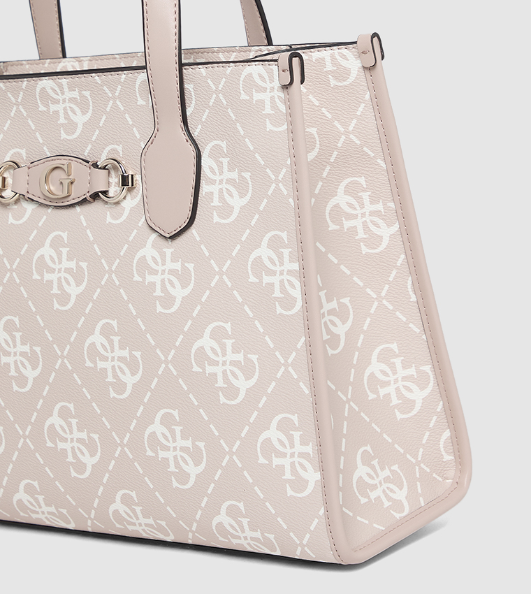 IZZY Monogram Patterned Tote Bag