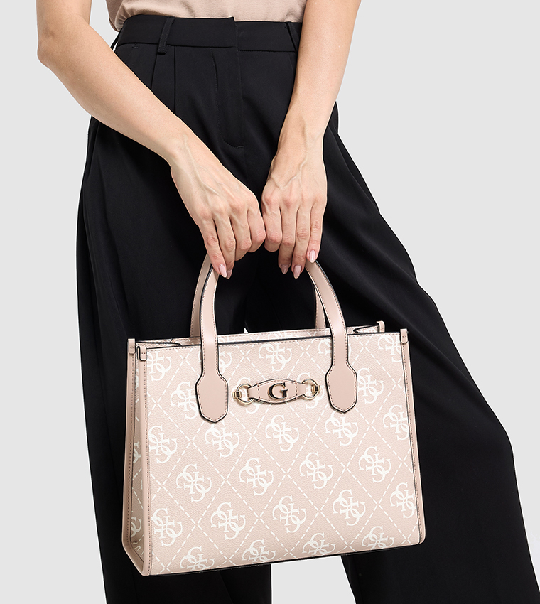 IZZY Monogram Patterned Tote Bag