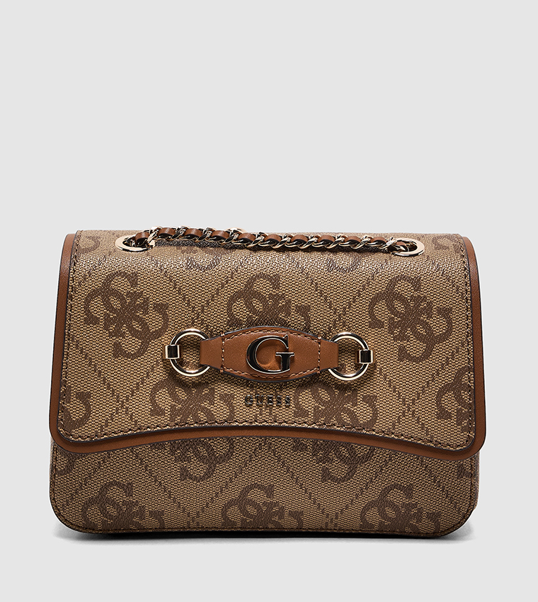 IZZY Logo Patterned Convertible Crossbody Bag