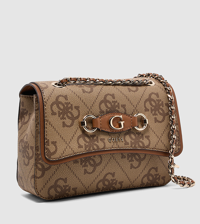 IZZY Logo Patterned Convertible Crossbody Bag
