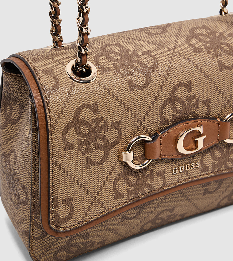 IZZY Logo Patterned Convertible Crossbody Bag