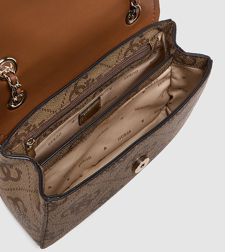 IZZY Logo Patterned Convertible Crossbody Bag