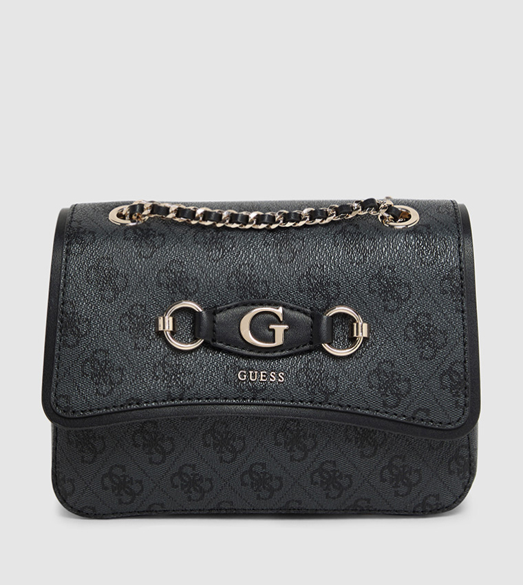 IZZY Logo Patterned Convertible Shoulder Bag