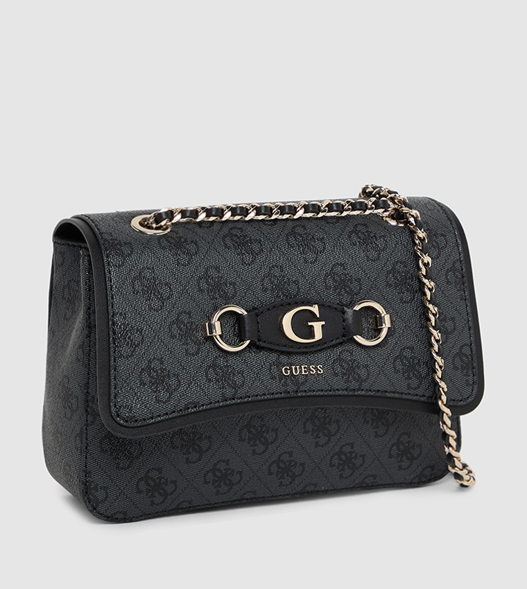 IZZY Logo Patterned Convertible Shoulder Bag