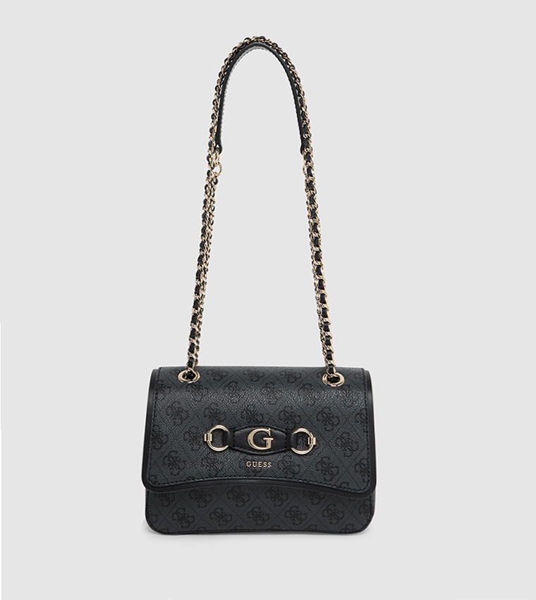 IZZY Logo Patterned Convertible Shoulder Bag