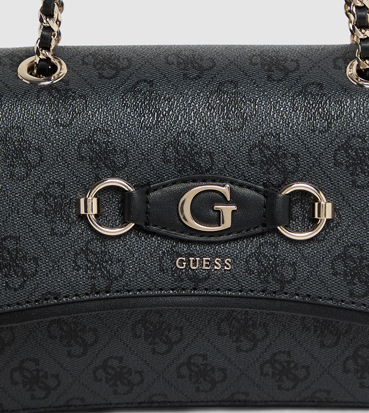 IZZY Logo Patterned Convertible Shoulder Bag