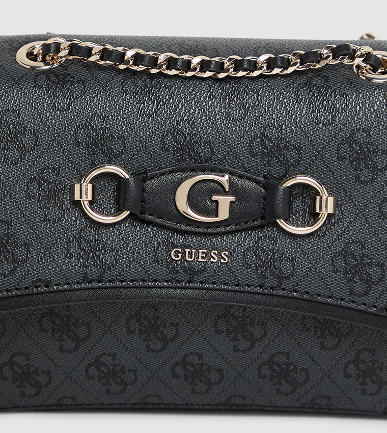 IZZY Logo Patterned Convertible Shoulder Bag