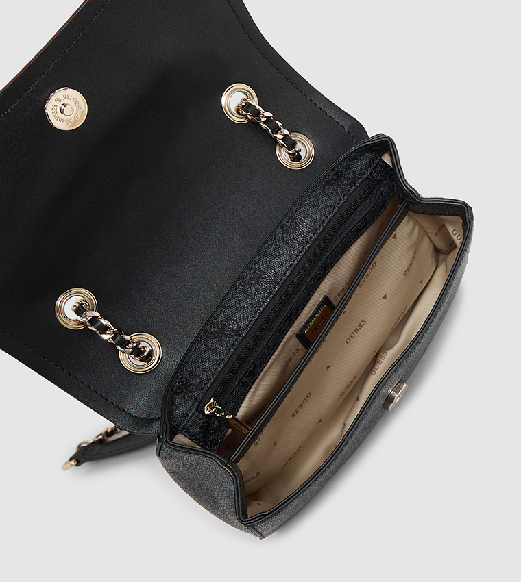 IZZY Logo Patterned Convertible Shoulder Bag