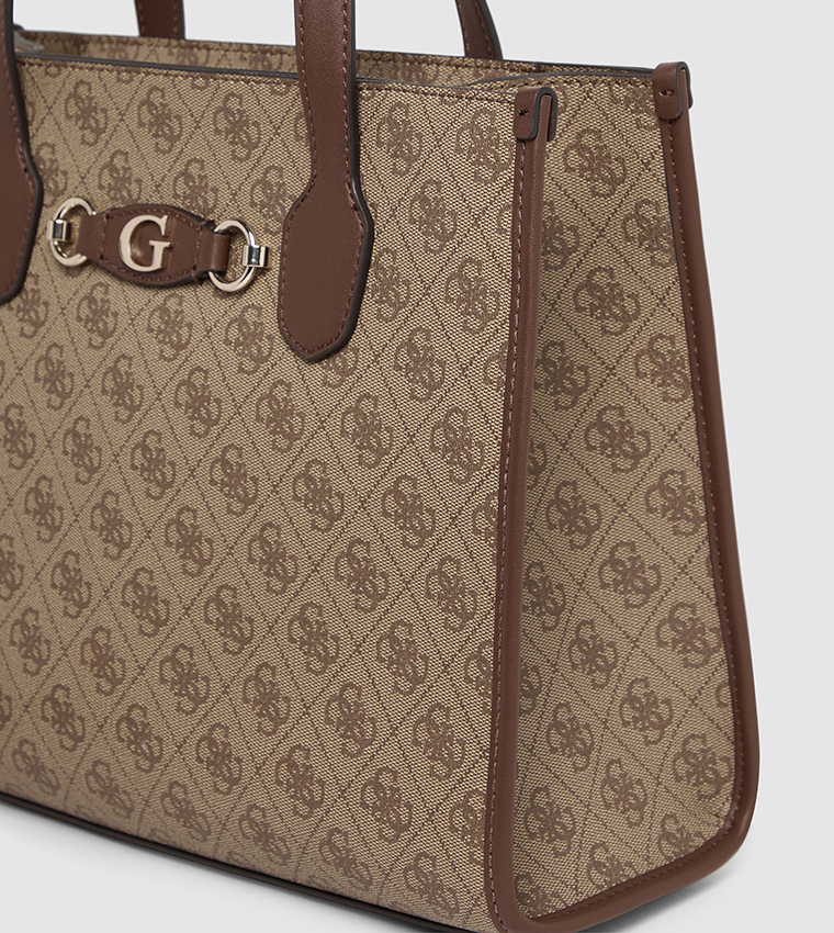 IZZY Logo Patterned Tote Bag