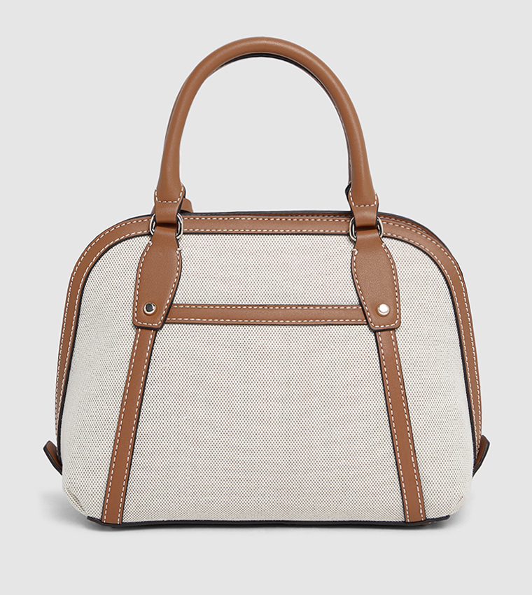 SEBINA Contrast Trim Satchel Bag