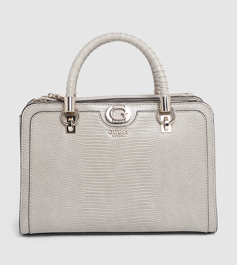 Textured Satchel Bag