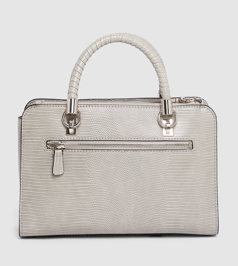 Textured Satchel Bag