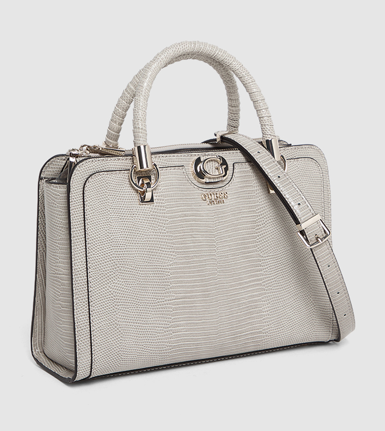 Textured Satchel Bag