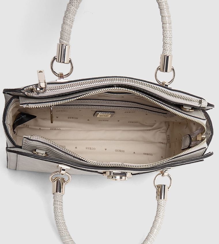 Textured Satchel Bag