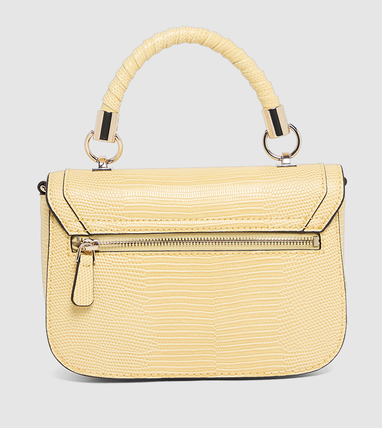 Textured Top Handle Bag