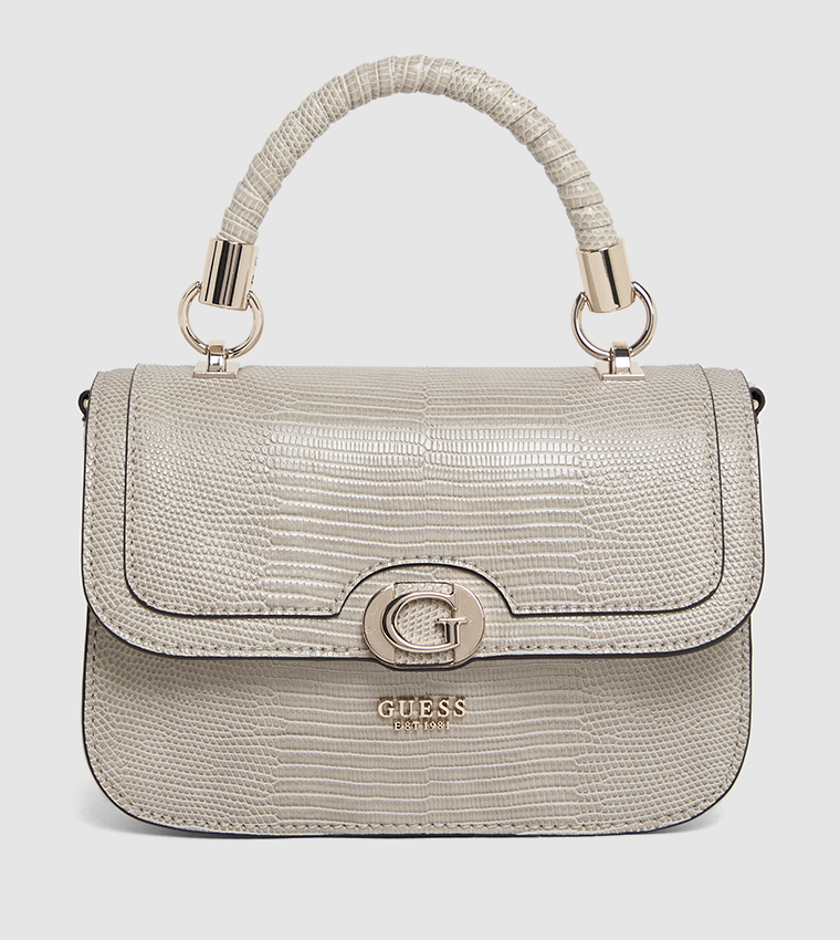 Textured Top Handle Bag