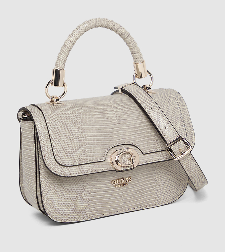 Textured Top Handle Bag
