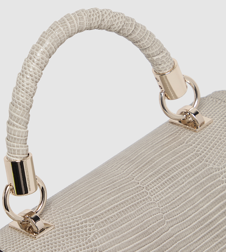 Textured Top Handle Bag
