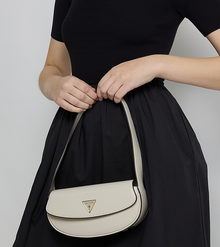 ARNELA Logo Detail Flap Shoulder Bag