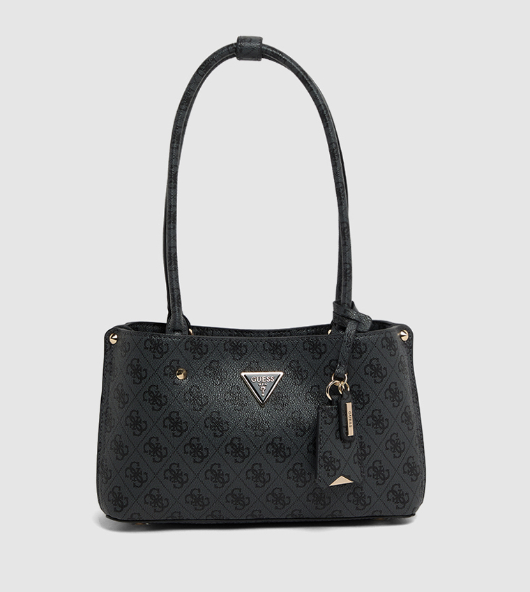 Logo Patterned Shoulder Bag