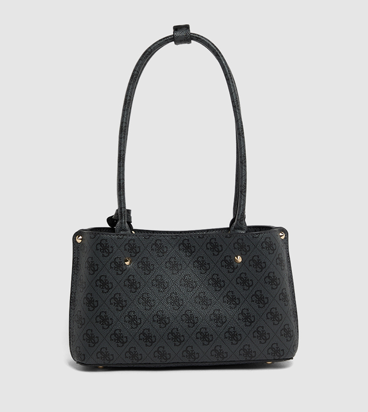 Logo Patterned Shoulder Bag