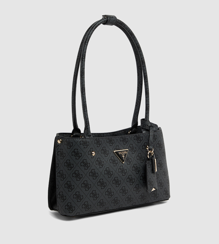 Logo Patterned Shoulder Bag