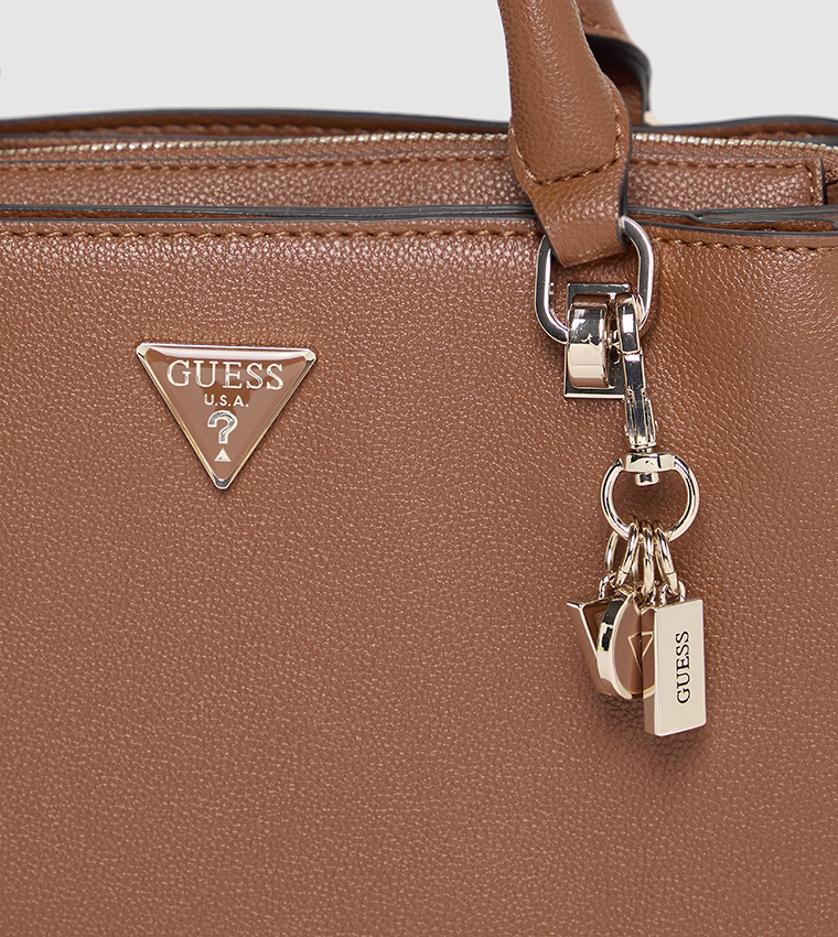 FEDORA Logo Detail Satchel Bag