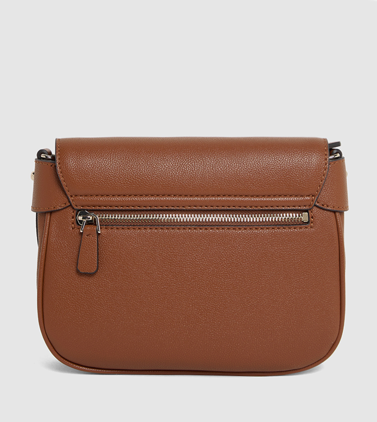 FEDORA Logo Detail Flap Shoulder Bag