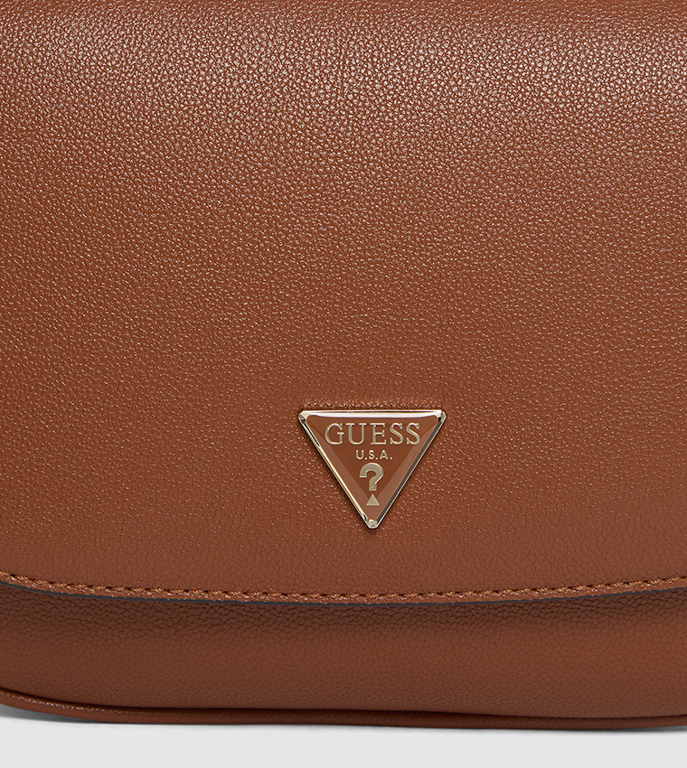 FEDORA Logo Detail Flap Shoulder Bag