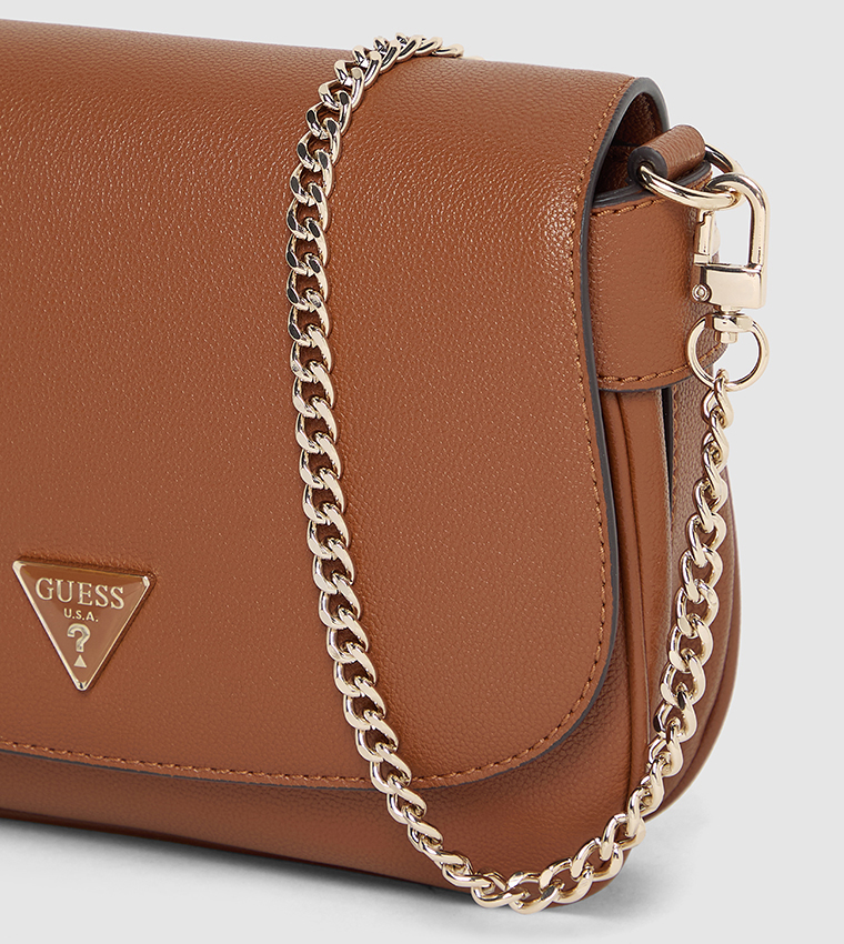FEDORA Logo Detail Flap Shoulder Bag