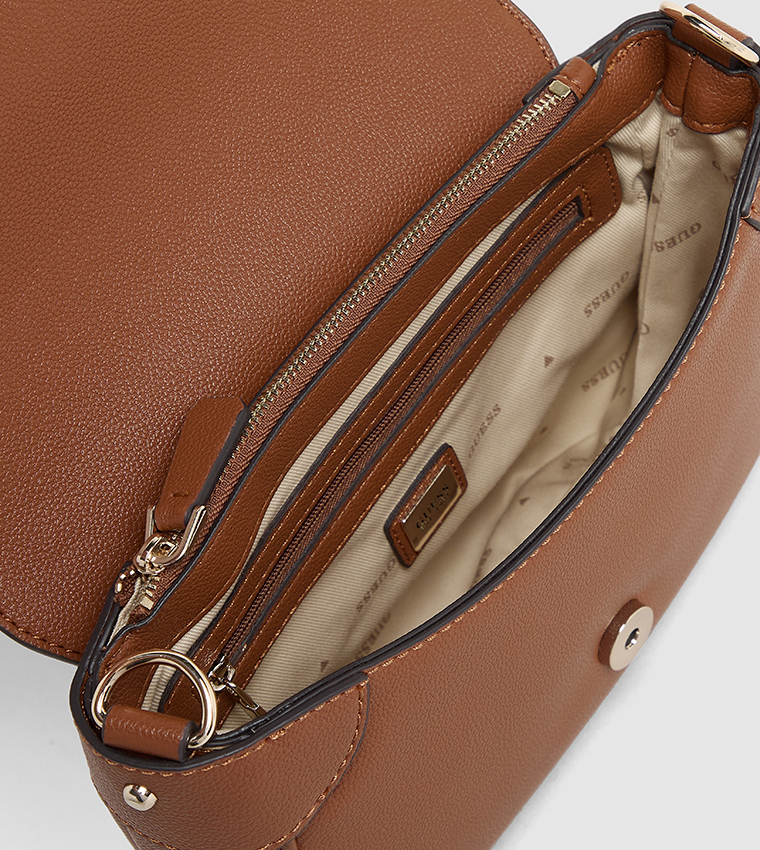 FEDORA Logo Detail Flap Shoulder Bag